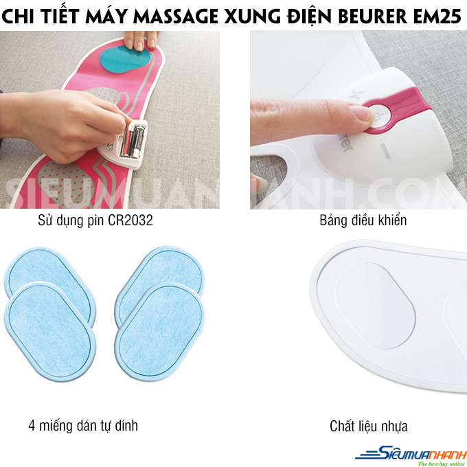 Máy massage xung điện Beurer EM25